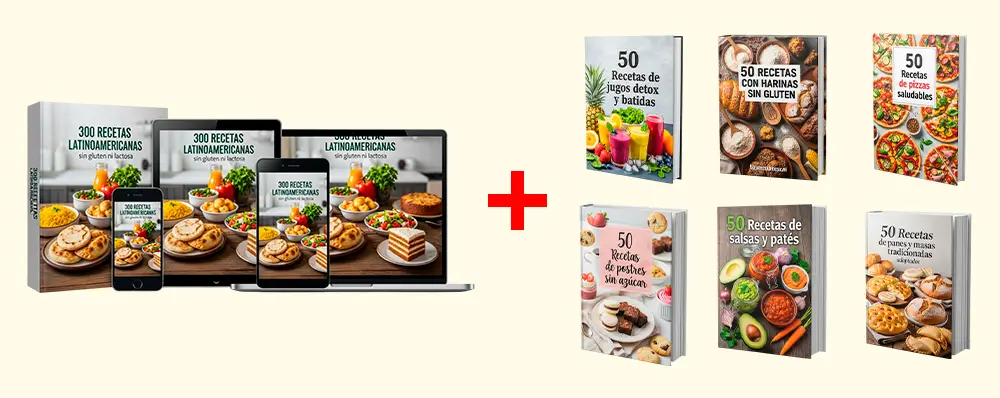 Composição de todos os e-books de receitas oferecidos